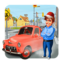 道路和汽车拼图手游